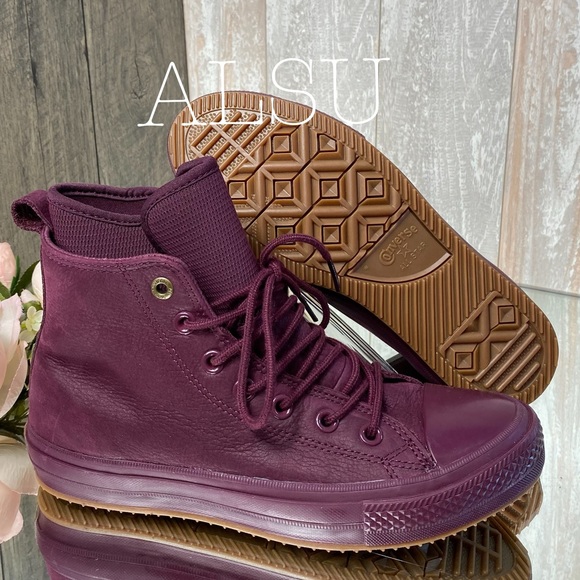 Converse Ctas WP Boot HI Dark Sangria W AUTHENTIC - Picture 2 of 9